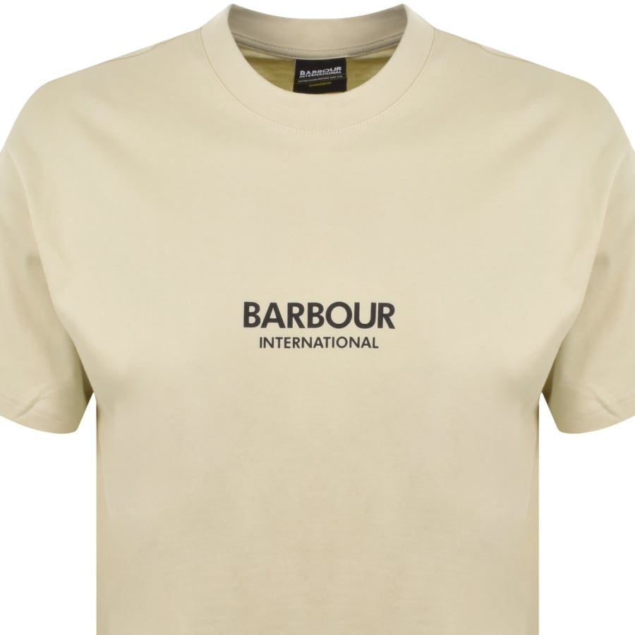 Barbour International Oversized Fit T Shirt Oyster | Mainline Menswear
